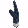 Ddsafety Blue Heavy Duty Nitrile Fully Coated with Safety Cuff Gloves for Construction Ce 4111